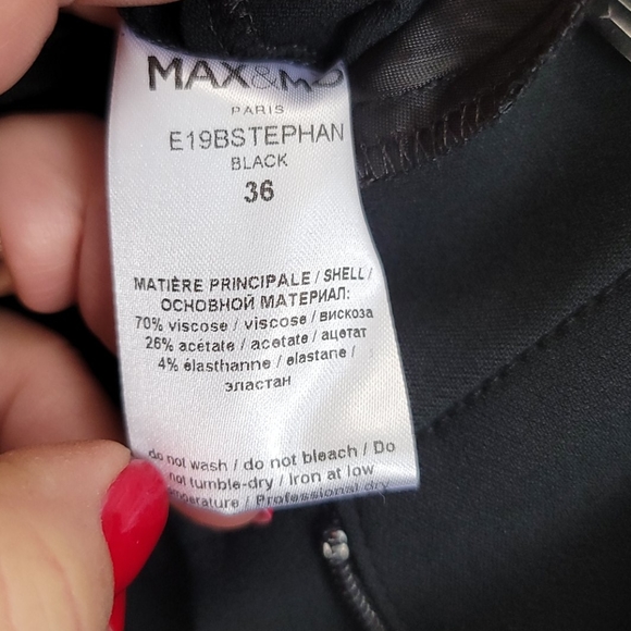 NWT Max & Moi Black Cropped Trouser Sz. 36 - Picture 9 of 10